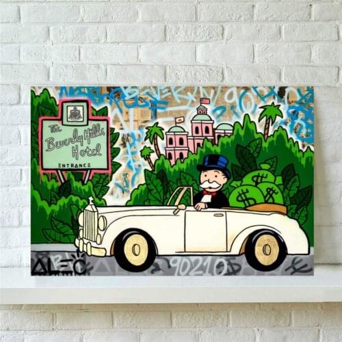 Alec Monopolys Rolls Beverly HD Wall Art Canvas Poster Print Canvas Painting Decorative for Office Living Room Home Decor