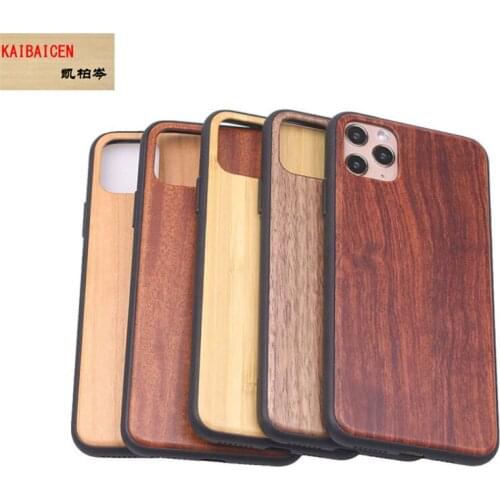 Natural Wood Case For Iphone 12 Mini/ 11 pro Max 100% Wooden TPU Cover For UV printing/Sculpture/Relief