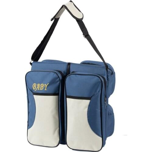 Baby Bed Mommy Bag Two In One Multifunctional Portable Packet Large Capacity Backpack Mother Bag Shoulder BagMom Handbag