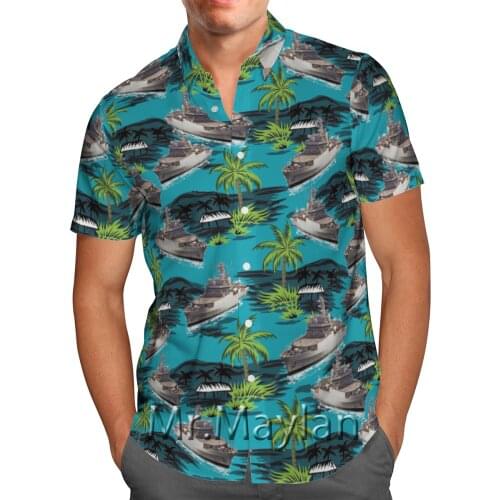 Coconut Boat 3D Printed Hawaii Shirt Beach Shirts Short-Sleeve Shirt Personality Streetwear Harajuku Oversized Camisa Masculina