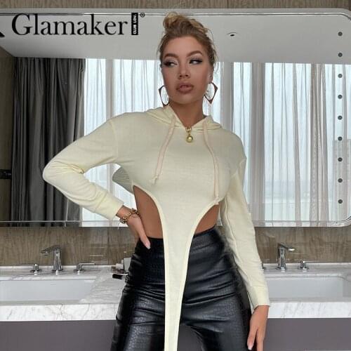 Женские осенние толстовки Glamaker China At AliExpress