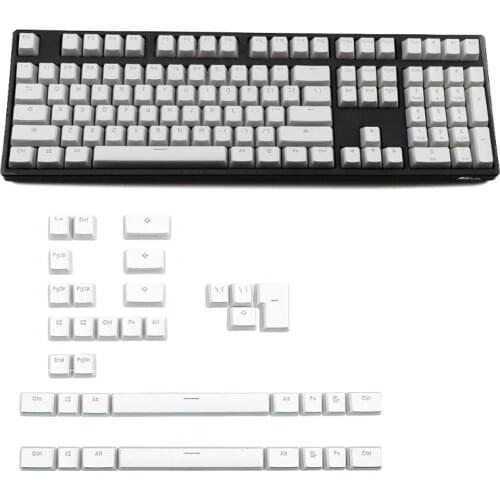 RGB 143 Keycaps White Pudding Double Skin Milk Backlit Keycap K2 K6 K8 G88D