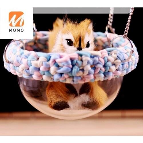 Space Capsule Hammock with Crochet Squirrel Swing Bed Cradle Hammock Summer