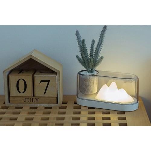 Creative Mountain Color Table Lamp UsbCharging Eye Protection Reading Desktop Night Light Bedroom Atmosphere Simple Bedside Lamp
