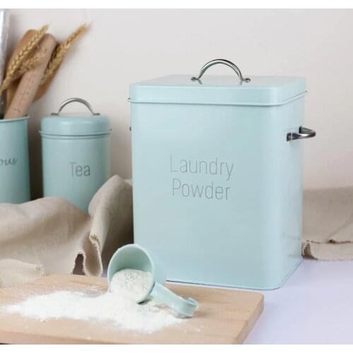 Multifunction Household Washing Powder Storage Box Large Plastic with Measuring Cup Rice Storage Bottle Laundry Powder Box