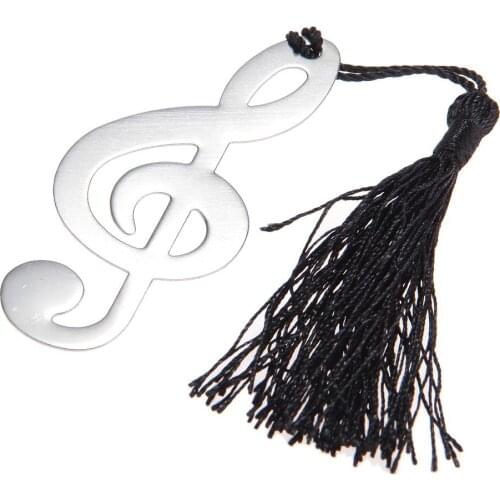 SOSW-Fashion Music Note Alloy Bookmark Novelty Document Book Marker Label Stationery