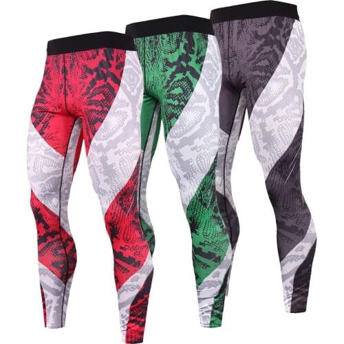 Mens Sport Compression Leggings Gym Tights Running Quick Dry Pants Workout Sportswear MMA BJJ Training Fitness Jogging Trousers