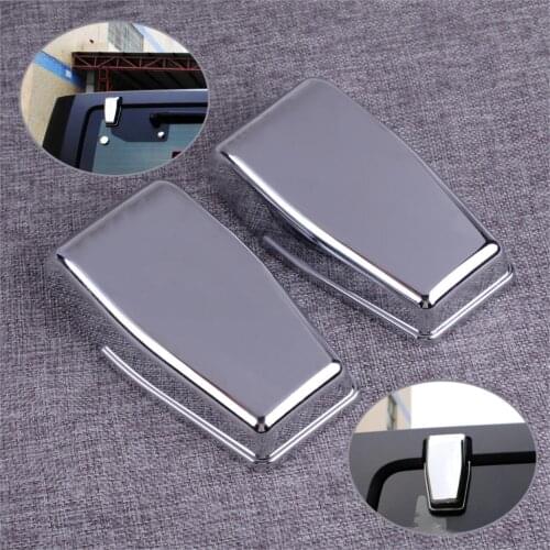 DWCX Chrome Upper Rear Door Window Hinge Cover Trim ABS Fit for Jeep Wrangler JK 2007-2011 2012 2013 2014 2015 2016 2017 2018