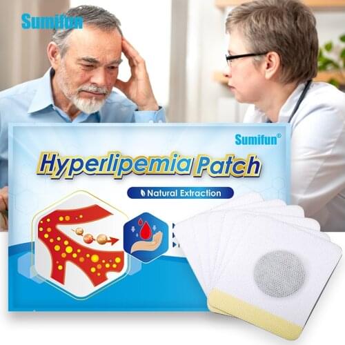Sumifun 24pcs Hyperlipemia Patch Slimming Patch Fast Burning Fat Natural Herbs Navel Sticker Reduce High Blood Lipids Body Care