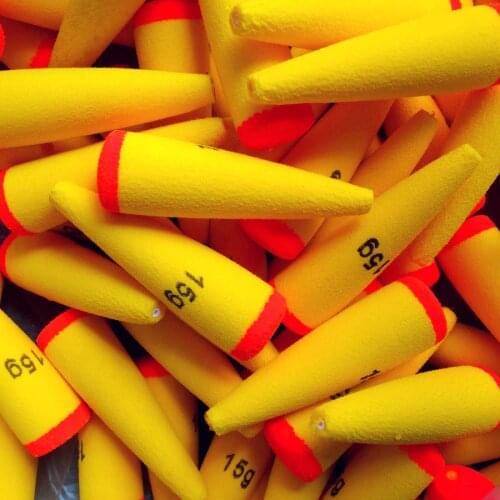 1pc 15g 20g 25g 30g Buoyancy EVA Soft Inline Luminous Lightstick Bobber Float Saltwater Fishing Floats Catfish Bait Fish Tackle