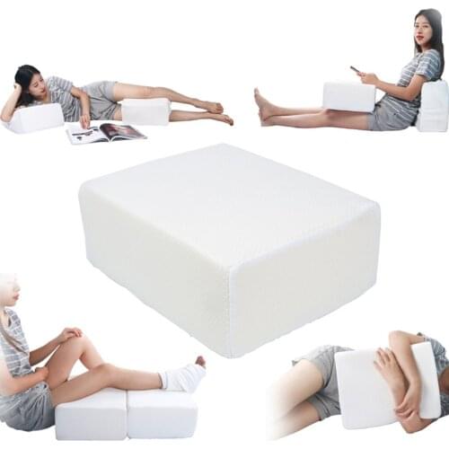 Cube Pillow for Side Sleepers Neck Support Cushion Elevating Leg Rest Pad Ergonomic Memory Foam Pillow Head Cushion