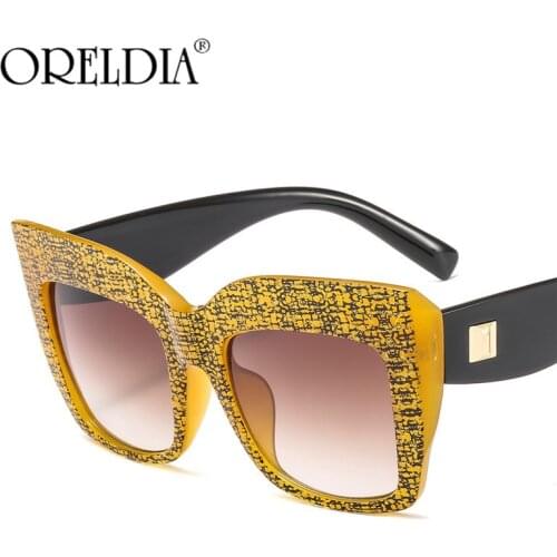 2020 Colorful Oversized Sunglasses Women Frame Brand Designer Sun Glasses Gradient Plastic Big Glasses UV400 gafas de sol mujer