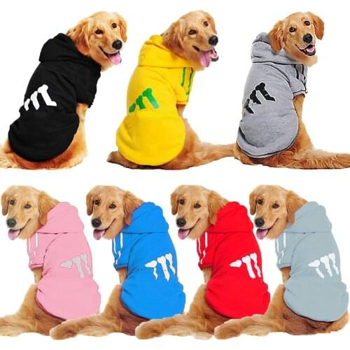 Pet Dog Sweater Cat Puppy Sports Fleece Fall Winter Golden Retriever Samo Labrador Big Dog Clothes Dog Accessories