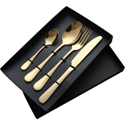 Stainless Steel Flatware Set Home Kitchen Restaurant Silverware Cutlery Knives Spoons Forks Tableware Utensils Dinnerware Set