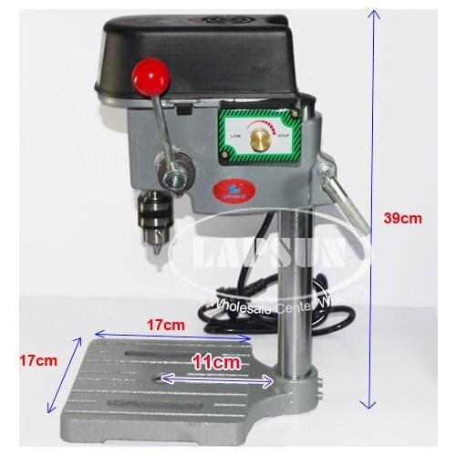 1mm-6.5mm-10mm 220V 240V AC 340W Rotary Pillar Drill Drilling Press Bench Machine Device Table Bit Tip Diameter (5158A)