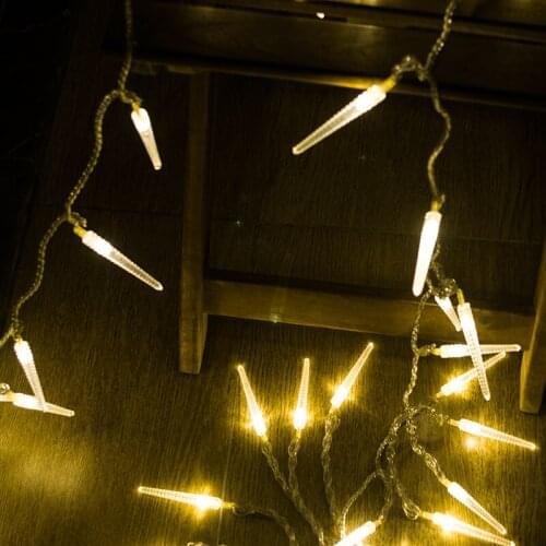 Toprex icicle light string christmas decoration for home outdoor party decor patio lights