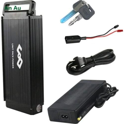 T032 48V 15Ah Rear Rack eBike Battery With Aluminium Alloy Case for 48Volt 1000W 750W 500W 350W Pack Electric Bicycle Motor Kit