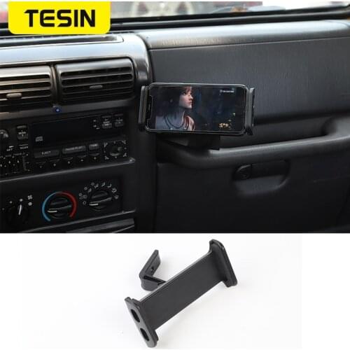 TESIN Universal Car Bracket For Jeep Wrangler JL Car Walkie-talkie Stand Mobile Phone Clip Bracket For Jeep Wrangler TJ 1997-200