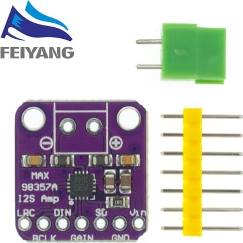 Max98357 I2S 3W Class D Amplifier Breakout Interface Dac Decoder Module Filterless Audio Board For Raspberry Pi Esp32