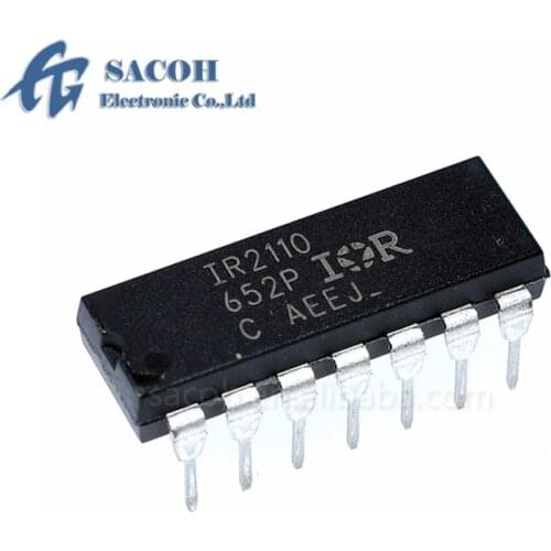 10PCS/lot New OriginaI IR2110 IR2110PBF or IR2112 or IR2113 DIP-14 HIGH AND LOW SIDE DRIVER