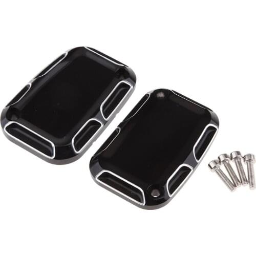 2pcs Brake Master Cylinder Cover For Touring