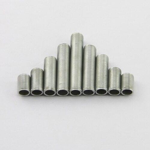 5pcs M12 Hollow full dental tube Tooth screw External tooths bar Toothed light fittings Connecting tube box 1.5 tooth 15-120mm L
