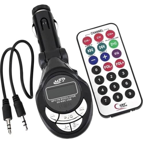 Handfree Car MP3 Player Wireless FM Transmitter Modulator USB SD TF Remote Auto AUX Audio Adapter For Speakers Tablets Innate