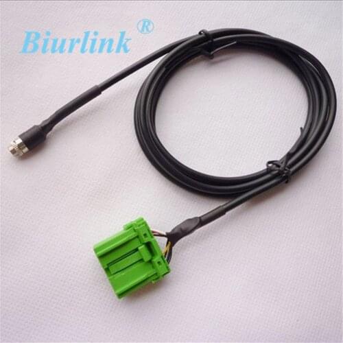 Biurlink AUX Cable 3.5MM Jack Aux Adapter for Honda for Acura 14Pin Green Connector