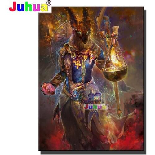 Egyptian Symbols Ancient God Diamond Painting Full Drill Square Round Diamond Mosaic Rhinestones Embroidery Fantasy Diy Art