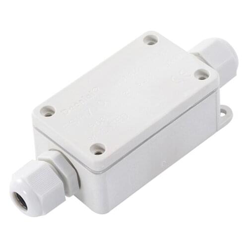 IP66 outdoor waterproof & Flame retardant junction box with terminal white/black/transparent junction box one in and one out