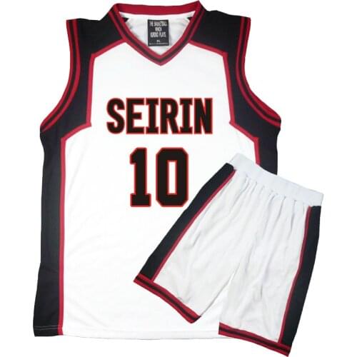 Kuroko no Basuke Basket Cosplay Costume Vest SEIRIN Number 4 10 11 Kagami Taiga Jersey Sportswear Uniform T Shirt Shorts Set