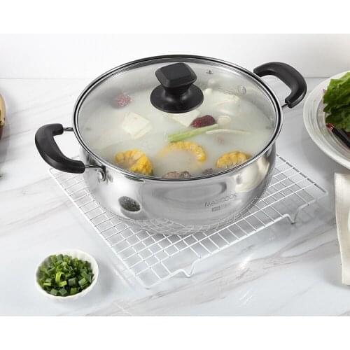 Food Grade Soup Boiler Durable Nonstick Covered Stockpot Pan Random Type