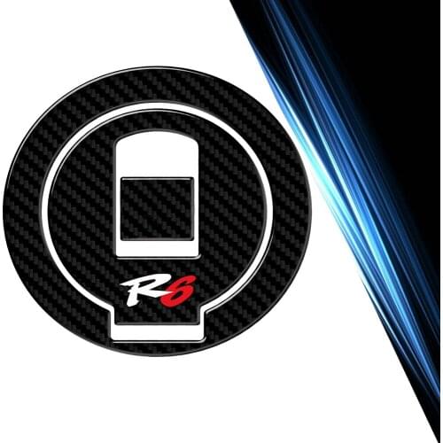R6 sticker Tank Cap Cover Pad 98-99 Motorcycle Fuel Gas Cap Protector Decals Case for Yamaha YZF-R6 R6 1998 1999 3D Carbon