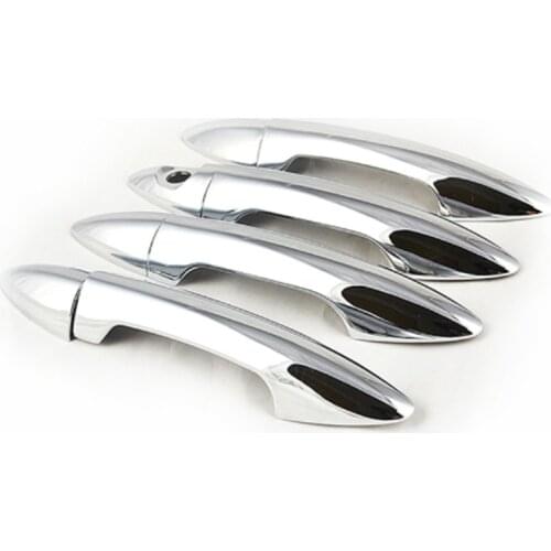 For Kia K2 Rio 3 Sedan 2011-2015 New Car Chrome Door Handle Cover Sticker Accessories