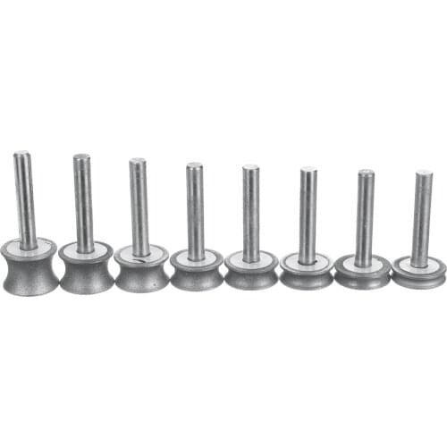 3-12mm New Diamond Grinding Wheel Grinding Wheel for Glass Airplane Straight Edge Chamfer 6mm Shank Diamond Grinding Wheel