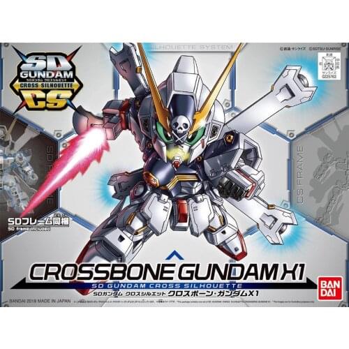 Original Bandai Gundam Model SDCS Crossbone Gundam x1 Plastic Model Kit