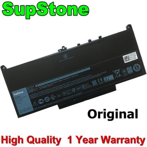 SupStone Genuine J60J5 F1KTM NJJ2H PDNM2 7CJRC Battery for Dell Latitude E7270 E7470 R1V85 MC34Y 242WD J6OJ5 P61G001 P26S 1W2Y2