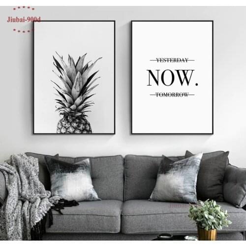 900D Nordic Poster Pineapple Picture Canvas Painting Wall Art Posters and Prints Wall Pictures For Living Room Home Decor Nor3