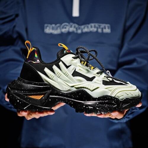 QGK New Men Casusal Running Sneakers Fashion Outdoor Sports Shoes Maximum Size 45 Original Comfortable Shoe