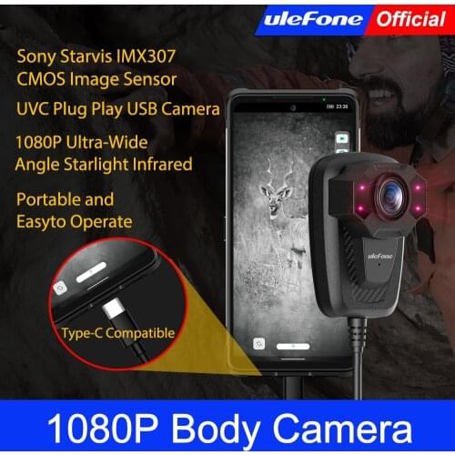 Ulefone Night Vision Camera 1080P Ultra-Wide Angle Starlight Infrared 4Pcs Infrared LED Ligts