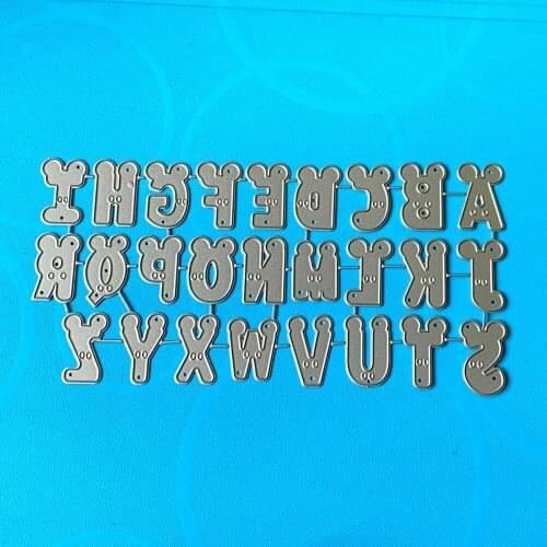 YINISE SCRAPBOOK Metal Cutting Dies For Scrapbooking Stencils Capital Letters DIY PAPER Album Cards Making Embossing Die CUT