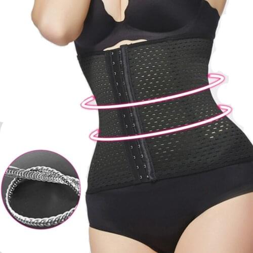 Women Steel Boned Waist Trainer Belt Body Shaper Corset Postpartum Belly Slimming Underwear Modeling Strap Tummy Slim Belt Fajas