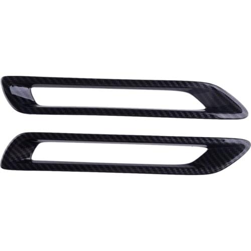 1 Pair ABS Carbon Fiber Style Rear Tail Fog Light Lamp Cover Trim Fit For Toyota RAV4 2019 2020