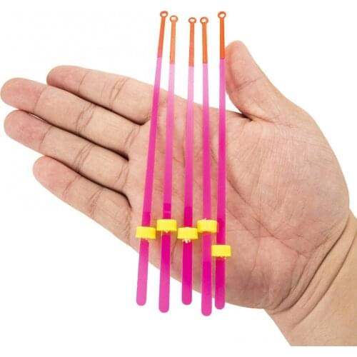 10Pcs Large Red Winter Ice Fishing Extension Rod Pole for Saltwater Freshwater Fishing Rod