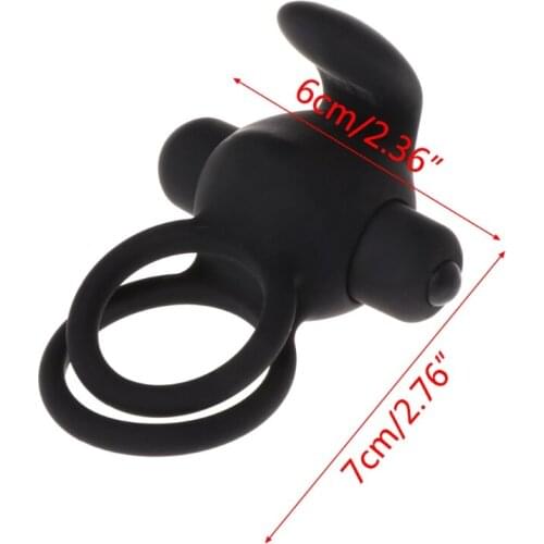 10 Speed Vibrating Ring Silicone Bullet Vibrator Sex Toy For Couples