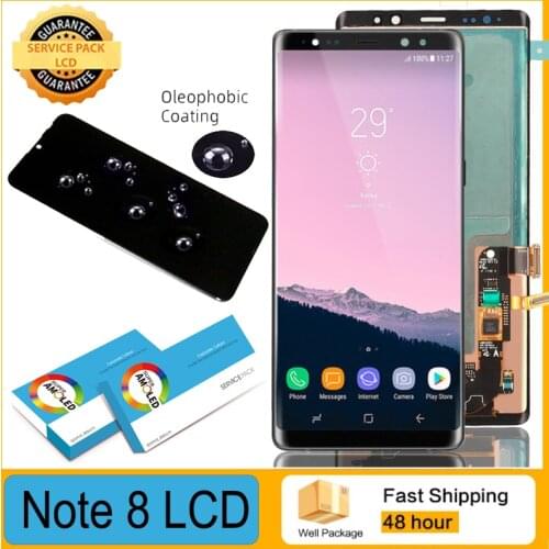 100% Original 6.3'' Display with frame for Samsung Galaxy Note 8 N950 N950F LCD Touch Screen Digitizer Assembly Repair Parts