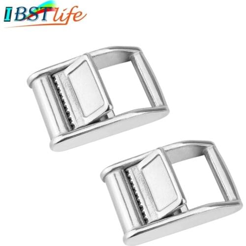 2PCS SS316 Cam Buckle Ratchet Buckle Tie Down Strap or Webbing Cargo Lashing Lash Luggage Bag Belt Metal Buckle