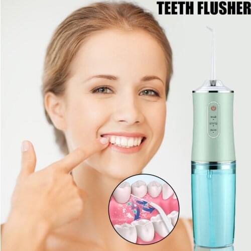 2021 Water Flosser Rechargeable Waterproof Teeth Cleaner Portable Dental Oral Irrigator for Travel Home