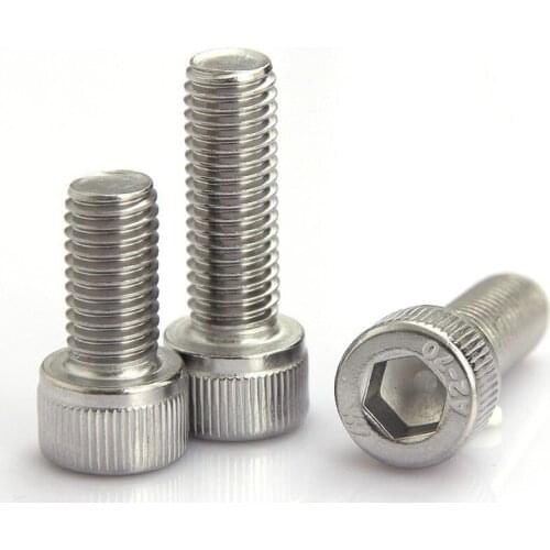 3PCS 304 Stainless Steel Hexagonal Socket Head Cap Screws M6*70mm