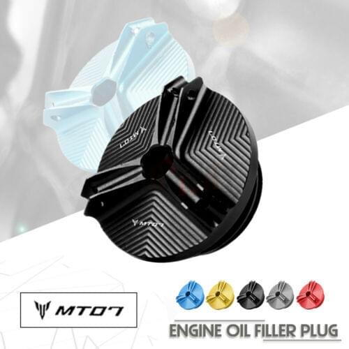 Motorcycle Accessories Engine Oil Drain Plug Sump Nut Cup Cover Filler Cap for YAMAHA MT07 MT07 FZ07 XSR700 2014-2020